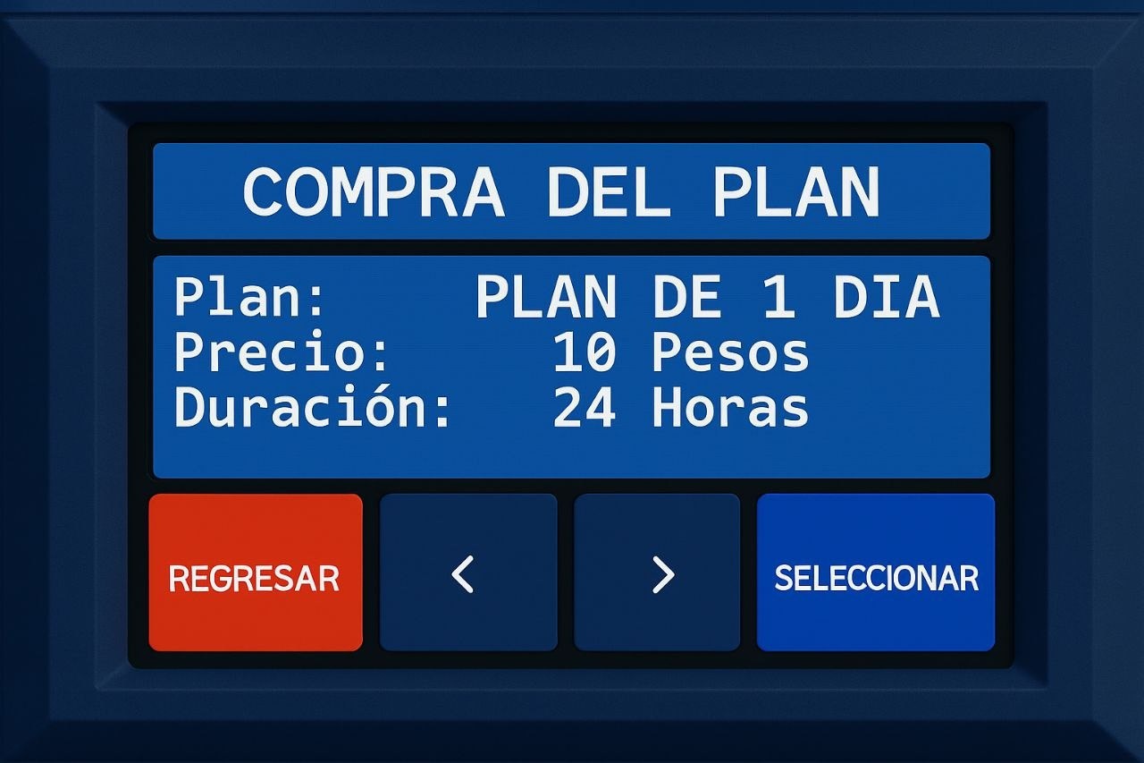 Panel máquina vending wifi ProRed